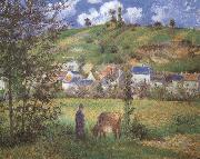 Camille Pissarro Landscape at Chaponval oil on canvas